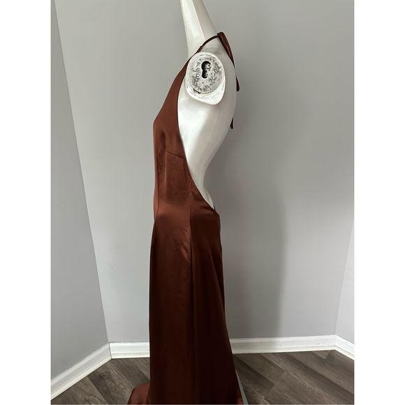 Staud Janet Open-Back Satin Maxi Dress - Picture 7 of 11